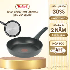 Chảo Chiên Tefal Ultimate 20cm/24Cm/26Cm/28Cm (G2680472/G2680572/G2680622) - Chính Hãng BH 2 Năm