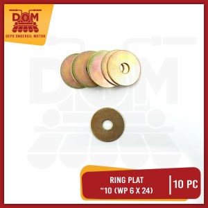 Ring Plat "10 WP 6 X 24 Harga Per Pak Isi 10 (PSP) Reng Pelat Washer Kunci 10 Diameter 6 mm X 24mm