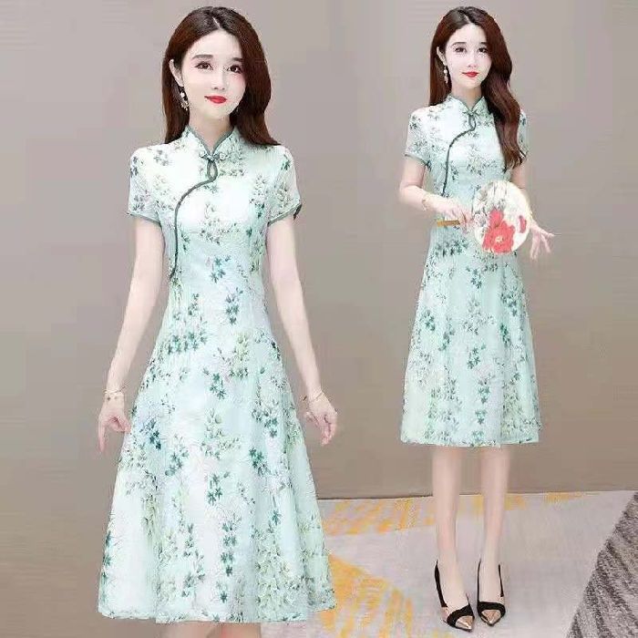 Women Cheongsam Dress 新年旗袍 Chinese New year Clothes Cny clothes qipao ...