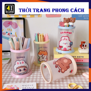 Hộp Đựng Bút Hoạt Hình Cao Cấp Để Bàn Decor Phòng Nhiều Sắc Màu Gấp Gọn - Ống Đựng Bút Viết Hình - Lọ cắm bút dễ thương - Ống Cắm Bút - Hộp Cắm Viết