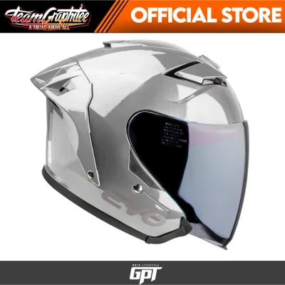 EVO HELMET TRX MONO NP2 HALF FACE DUAL VISOR w/ SMOKE AND FREE CLEAR LENS