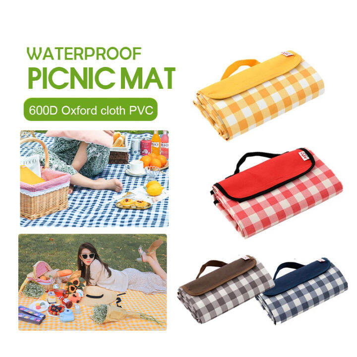 [Ready Stock] Waterproof Outdoor Picnic Mat Oxford Foldable Camping Mat ...