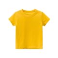 SG 100% cotton children's t-shirt toddler boys and girls top for kids short sleeve T-shirt plain color clothes school activity shirt holiday clothes red green blue white yellow shirts. 