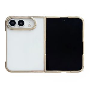 iPhone Duo Case [Transparent Back] [Plating Frame] iPhone Duo Bumper Case Hard PC Slim Clear Shockproof Full Coverage Protective Cover for iPhone Duo