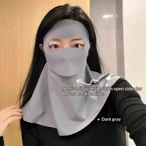 SERENEGLOW Mặt nạ bảo vệ khỏi tia UV có khả năng hiển thị cao cho phụ nữ vải visco thoáng khí Kem chống nắng toàn mặt với chăm sóc và tác dụng giảm béo góc mắt