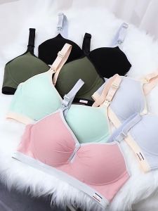Mommy Nursing Bra Maternity Comfortable Feeding Bra Wireless Pregnant Women Underwear Baju Dalam Menyusu 哺乳内衣
