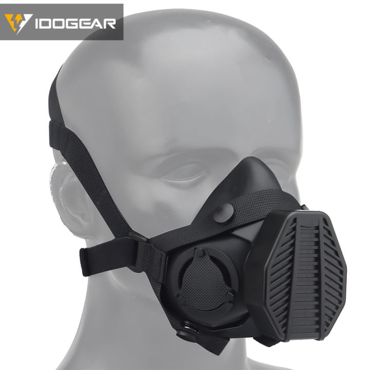 IDOGEAR Taktische Halbschnelle Maske & Taktische Brille Set für OC Stil Militär