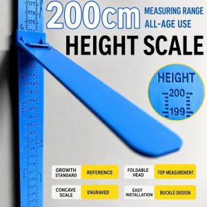 OUTOPEAN 0-2 tháng Thước đo chiều cao Miếng dán tường Thiết kế trượt Thước đo cho trẻ em  Có thể gấp lại Thước đo chiều cao trẻ em Em bé