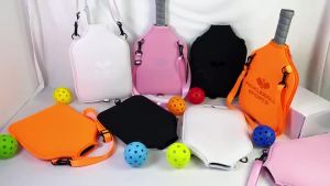IDAPHNE2 Paddle Sleeve Waterproof with Shoulder Strap Pickleball Racket Crossbody Bag Neoprene Drop-Proof PickleBall Paddle