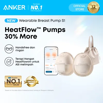 【Free Gift】eufy by Anker Security Wearable S1 Electric Hands-Free Breast Pump Hospital-Grade Suction Leak-Proof and Ultra-Quiet Upgraded - T8D02