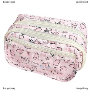[COD] Laogeliang Phim Hoạt Hình Màu Hồng Capybara Bút Chì Lưu Trữ Túi Kawaii Hộp Bút Chì Công Suất Lớn Trường Hợp Bút Chì Trường Văn Phòng Phẩm Trường Hợp Trang Điểm Túi