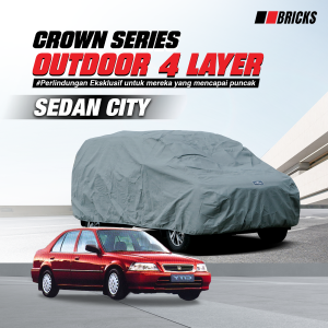 4 Layer Cover Sedan City Lama Sarung Mobil Super Outdoor Anti UV & Waterproof  BRICKS