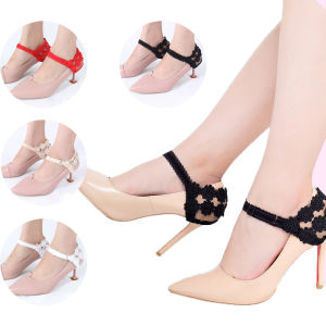 CHAOSON Fashion Elegant Lace Elastic Straps Adjustable Women High Heels Bundle Shoes Band Shoelaces Heels Shoe Decoration