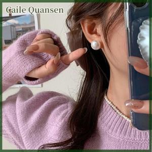 Caile 1Pair Exquisite Ear Stud Earrings For Women Luxury Vintage Earrings Temperament Korea Party Wedding Jewelry Gift