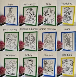 Paket grosir 100 styrofoam lukis ukuran 30x40 list lakban / sterofoam / gabus melukis / mewarnai steropom / edukasi