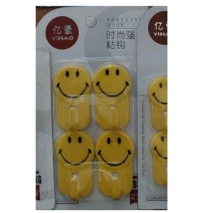 Gantungan baju smile / Tempelan Pengait Serbaguna / hook gantungan kamar