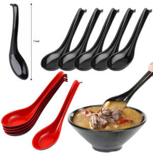 Restaurant Diamine Colorful Spoon Long Handle Soup Spoon Imitation Porcelain Ramen Spoon Hotel Spoon Long Handled Soup Spoon Hotel and Restaurant Tableware