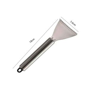 NOER Mịn Dụng cụ loại bỏ vảy cá Nấu ăn Thép không gỉ Dụng cụ cạo vảy cá Dụng cụ nhà bếp Tay cầm ABS Dụng cụ hải sản