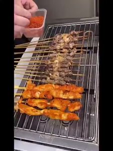 ArcticBreeze High Power Smokeless Indoor Electric Grill Stainless Steel BBQ Grill for Home Cooking Parties Adjustable Temperature Nonstick Griddle