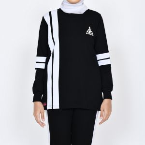 Setelan Baju Celana Olahraga Wanita Muslim Jumbo Terbaru Azdari AZR 01 - Stelan Senam Kekinian Murah