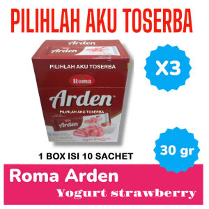 Roma ARDEN YOGURT STRAWBERRY BOX - ( HARGA 3 BOX )