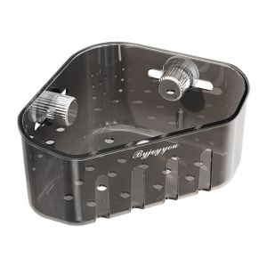 FUDESHE อุปกรณ์ติดผนัง ชั้นวางท่อระบายน้ำอ่างล้างจาน ใช้งานได้หลากหลาย สะดวกสบายๆ ที่วางฟองน้ำ ที่มีคุณภาพสูง ที่หมุนได้ ตะกร้าใส่ของ เครื่องใช้ในครัว