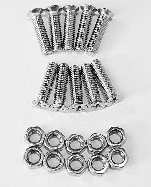 Set 10 Bộ Ốc Vít Inox 304 Bake Đầu Bằng Thân Bulong Kèm Bulong Inox 304 ...