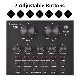 Terlaris Soundcard / Sound Card / Bluetooth Audio Usb External Live Mixer Audio Soundcard Modern