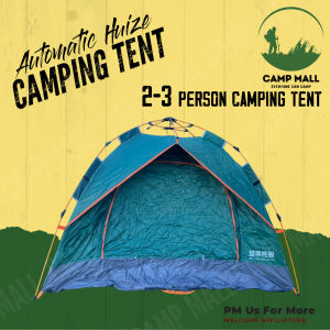 Camp Mall (Export Model) AUTOMATIC 200*150*110 cm (3-4 people) Camping tent/ Khemah Tent Waterproof Foldable Light Weight