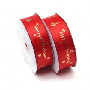 22M/Roll Christmas Printing Ribbon Gift Box Decoration Manual DIY Christmas Tree Decoration Merry Christmas Christmas Gift Package