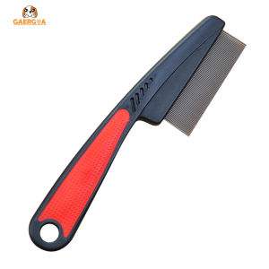Gaergaa Flea Comb for Long Haired Cats Dogs Anti Knot Grooming Comb Easy Grip Handle Combs For Long Haired Cats Anti Knot Easy Grip Handle Flea Comb Cats Dogs Grooming Comb