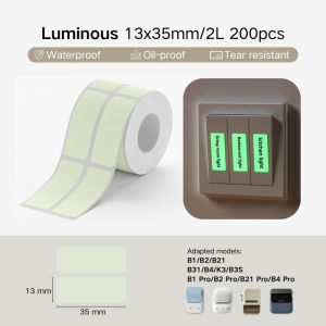 NIIMBOT Luminous Label Glow in The Dark Switch Stickers for B1 B2 B21 B1 Pro B2 Pro B21 Pro B31 B4