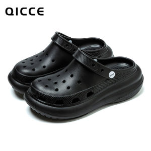 Qingchen Rose Eva Clogs For Women Summer Thick-Soled Height-Increasing Non-Slip Slippers Odor-Resistant Outdoor Beach Shoes For Men
