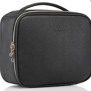 Travel Makeup Bag Organizer Portable Storage Bag with Adjustable Dividers