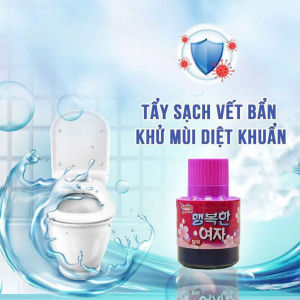 Sáp Thả Két Nước Bồn Cầu Smile Mom 180g – Làm Sạch Khử Mùi Toilet Hương Hoa Anh Đào