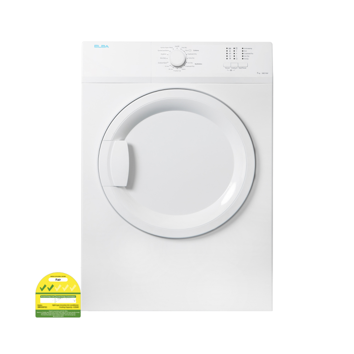 Bulky Elba Ebd750v 7kg Air Vented Dryer White 2 Ticks W597xh856xd568mm 2 Years Warranty By 1429