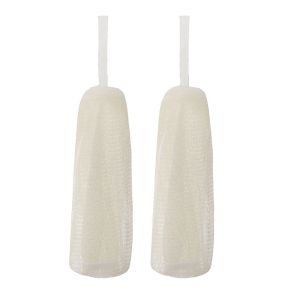 2PCS Portable Soap Foaming Net 4 Layers Thickened Facial Cleanser Manual Foaming Net with Drawstring Household Bathroom Supplies