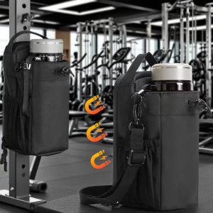 Water Bottle Sling Bag Magnetic Gym Bottle Bag Portable Magnetic Water Bottle Bag Gym Accessories Sports Bag