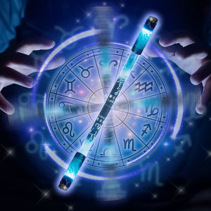 Bút Xoay Phát Sáng 12 Chòm Sao 23Cm Bán Chạy/Bút Xoay Ngón Tay Đèn LED/Bút Gập Từ Tính Xoay Sáng Tạo