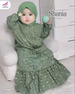 Baju anak Perempuan / Setelan anak Perempuan set jilbab Zalira Kids Usia Newborn 0-6 Tahun Outif Anak Shania / One set Anak Perempuan