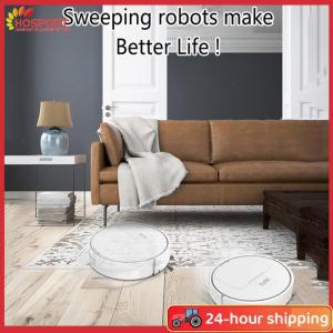 【HOSPORT】3-in-1 Robot Vacuum Cleaner USB Rechargeable 1000Pa Suction Robotic Vacuum and Mop Combo for Pet Hair Carpets and Floors