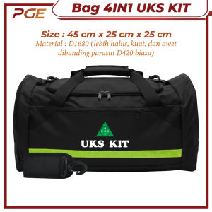 Travel Medis 4 IN 1 UKS KIT Jumbo Medical Bag Tas Medis P3K Ransel Selempang Jinjing Handbag Tas Kesehatan Emergency 4in1