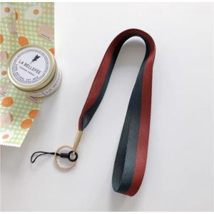 Tali Lanyard Leher Panjang Gantungan HP Bahan Kanvas Import