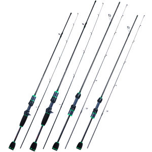 Joran Pancing Perjalanan 1.68M 1.8M Serat Karbon Grafit Ringan Lemparan Berputar Ultra-sensitif