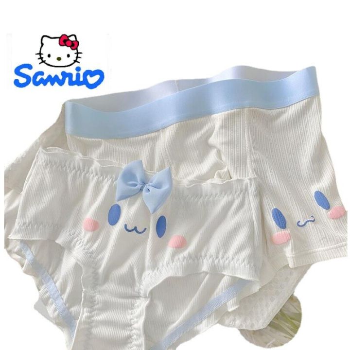 Hello Kitty Ladies Underwear Anime Kuromi My Melody Cinnamoroll Kawaii Sexy  Girls Low Rise Cotton Briefs Panties Female Lingerie - AliExpress