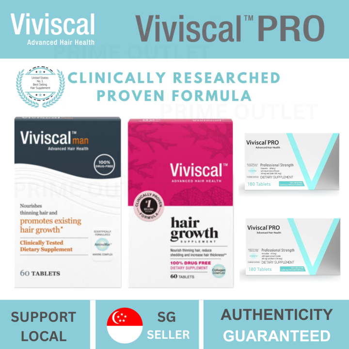 ⭐Authentic⭐ Viviscal PRO Professional Hair Growth Supplement 30 180