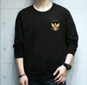 Promo Sweater Pria Wanita Garuda Pancasila New Kaos Hut RI 17 Agustus Baju Dirgahayu Indonesia Nkri