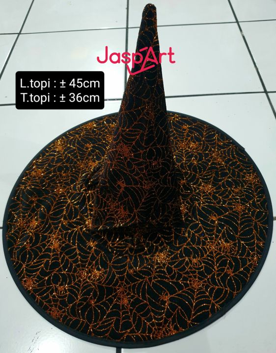 %5BBahan%20Beludru%5D%20Topi%20Penyihir%20Murah%20Motif%20Laba%20Laba%20Cosplay%20Kostum%20Halloween%20Pesta%20-%20Image%206