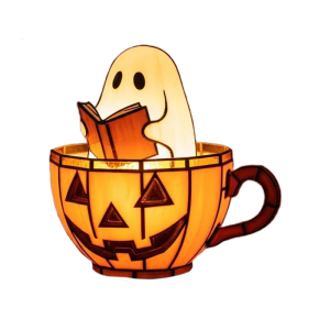 Resin Halloween Decorations Indoor Outdoor Use Artistic Handcrafted Sculpture Lamp Night Light For Desktop Display