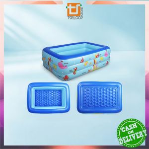 OFM-M327 Mainan Anak Kolam Renang Karet Ocean Dasar Gelembung / Kolam Renang Keluarga Baby Bathtub Kolam Mandi Bayi Swimming Pool